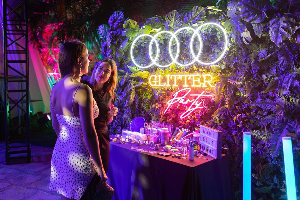 glitter party samulandia
